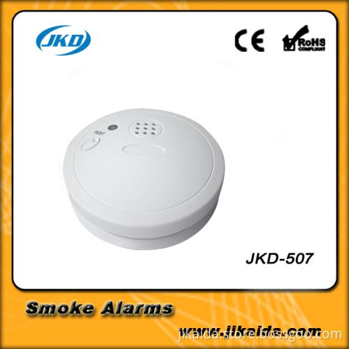 Battery operated smoke fire alarm CE EN14604 certificate